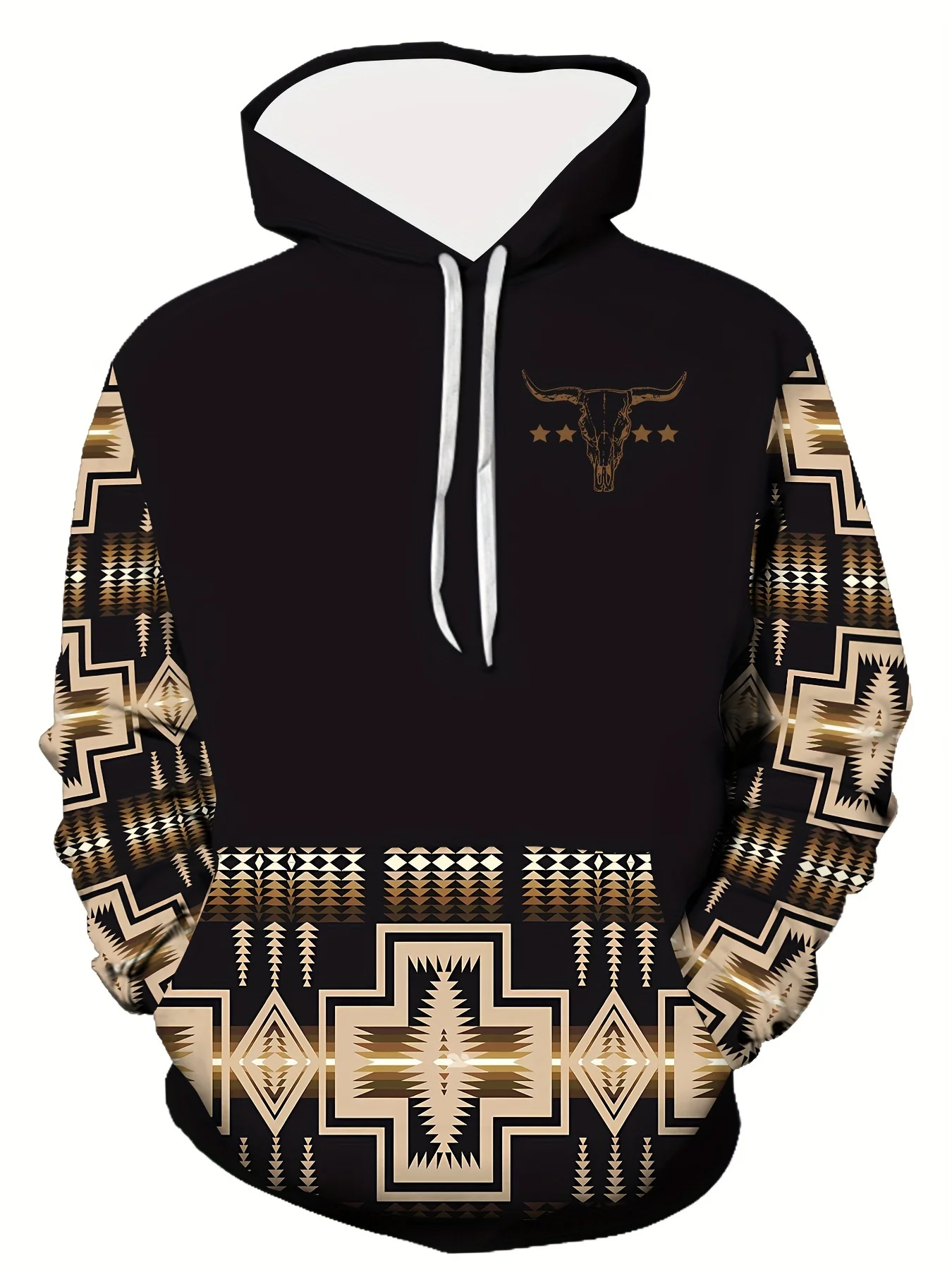 سترة بغطاء للرأس بأكمام طويلة مطبوعة ثلاثية الأبعاد رقمية ثلاثية الأبعاد للرجال جديدة، سترة كانغر رائعة وعصرية ومريحة #4