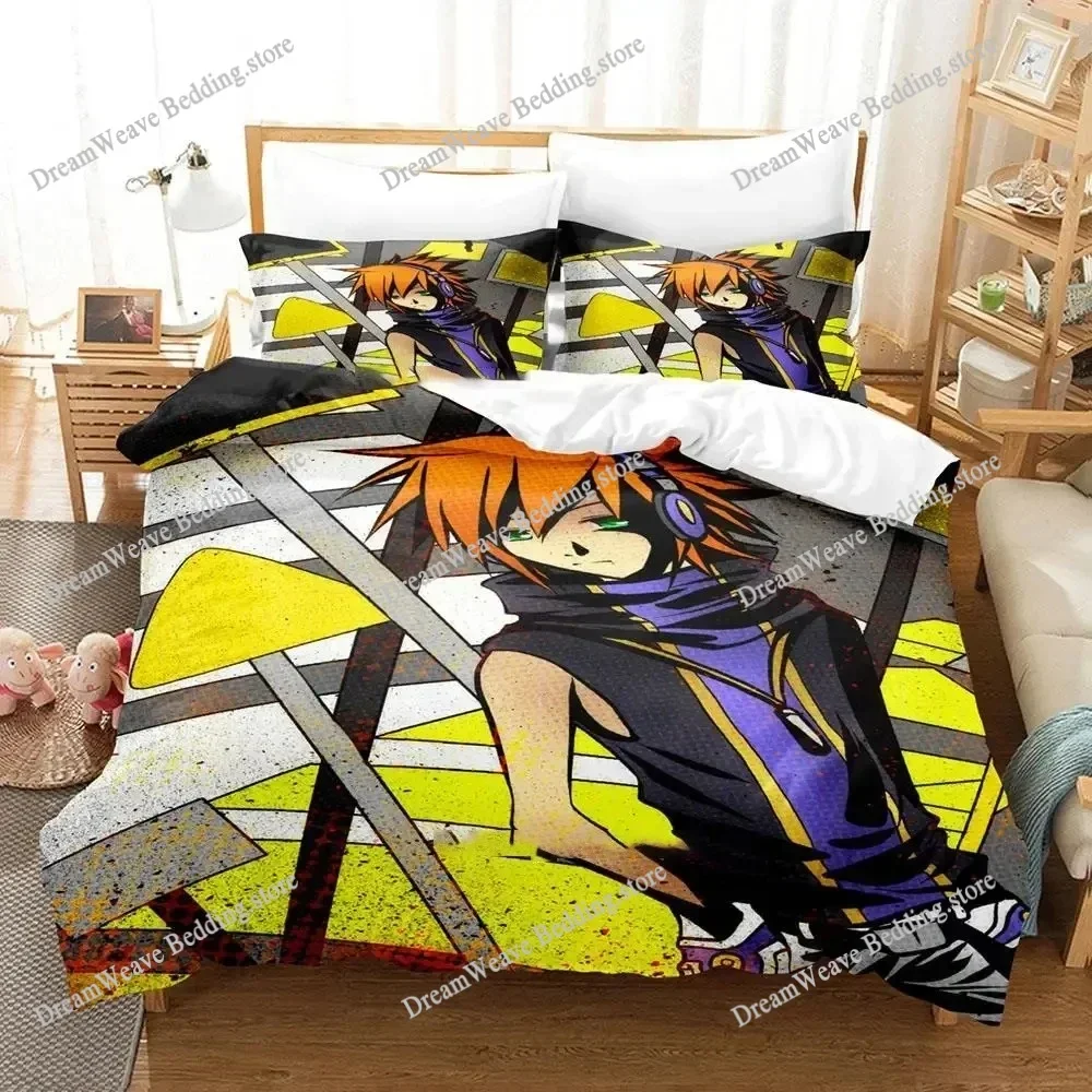 

Neku Sakuraba The World Ends with You Bedding Set Duvet Cover Set Quilt Cover Pillowcase Comforter King Queen Size Boys Adult741