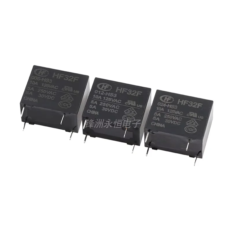 5Pcs New HF32F-G JZC-32F HF32F - 005 012 024 - HS / HS3 / ZS3 3A 5A 10A 250VAC 4PIN 5PIN HF32F-G-012-HS 5V 12V 24V power relay
