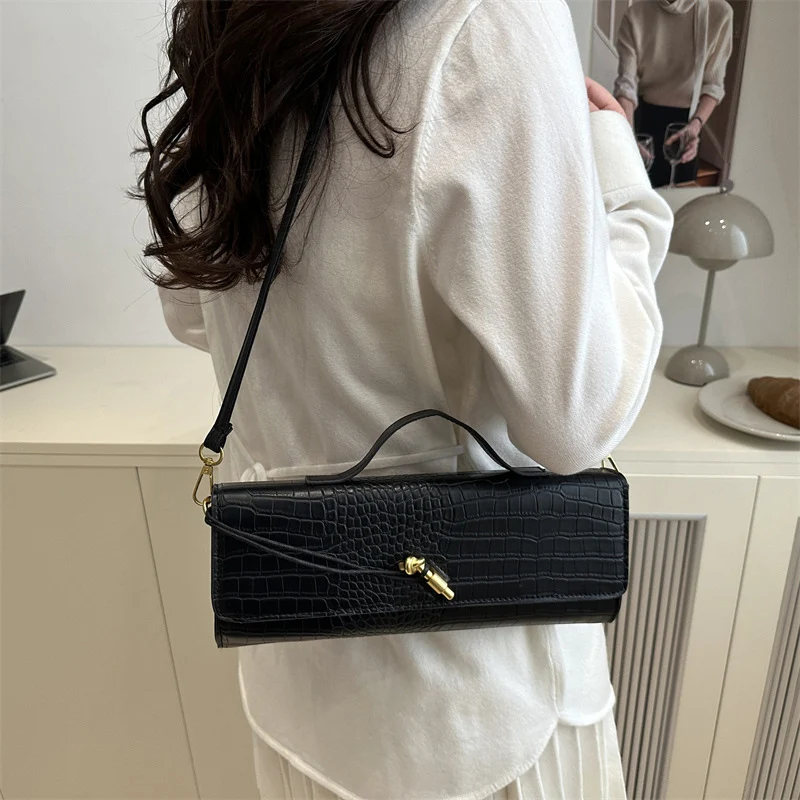 

High-end Elegant Shoulder Bag New Stone-pattern Evening Bag Fashion Sophisticate Crossbody Bag Popular Europe America Square Bag