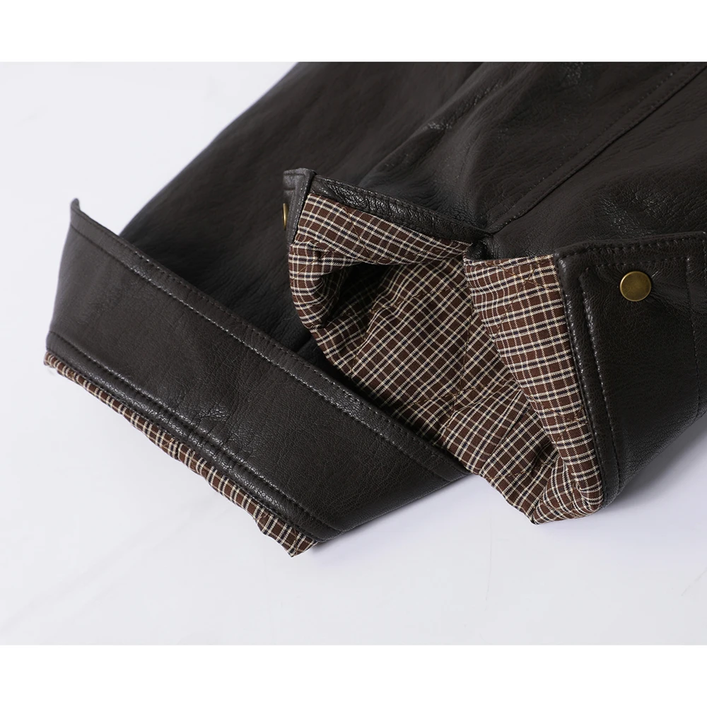 Giacca da donna foderata in pelliccia sintetica da donna Cappotto invernale oversize in PU Caldo colletto in peluche spesso Capispalla Streetwear Stile Moto