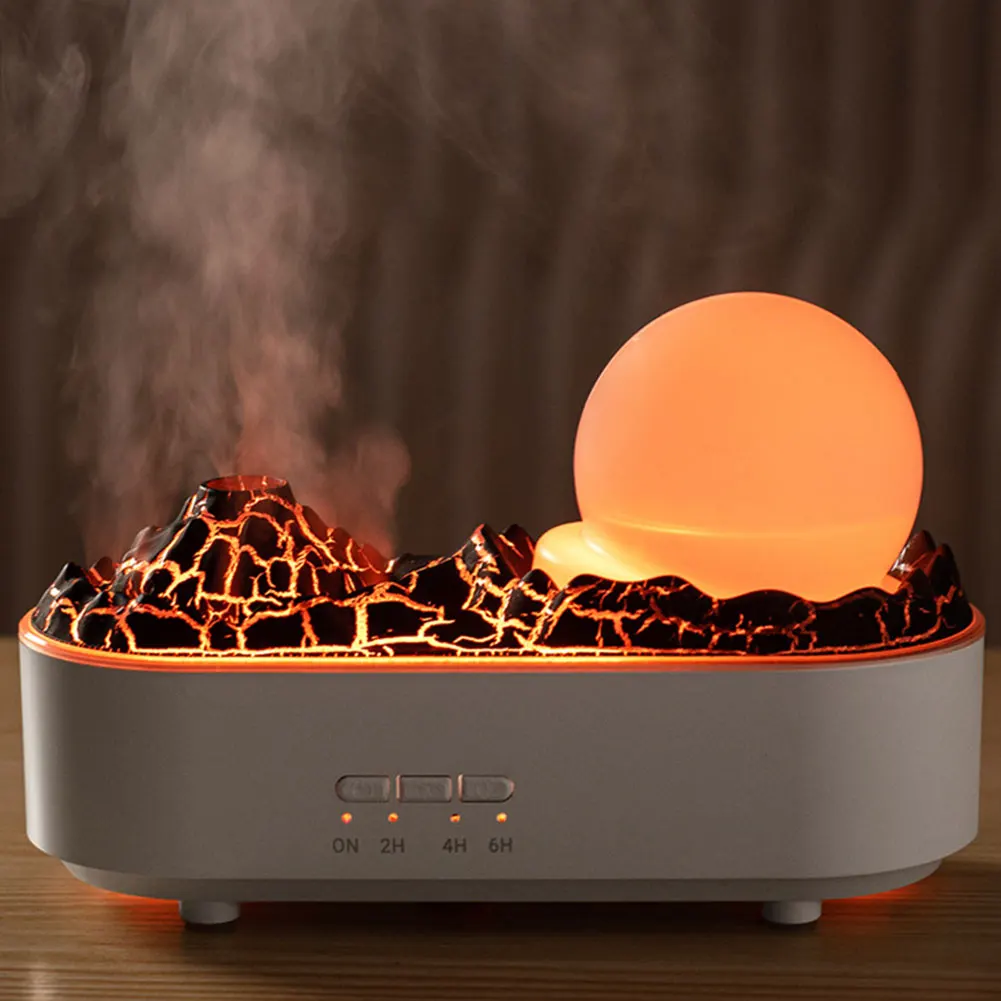 Volcano Essential Oil Diffuser with Night Light Cool Mist Humidifier Aroma Diffuser for Bedroom Home Office