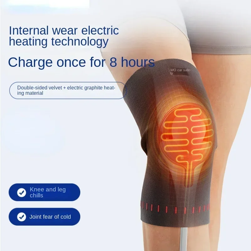 Bifacial Velvet Joint Heater  Electrical Knee Comforter Cold Barrier Knee Wrap Joint Warming Pad Thermal Leg Protector