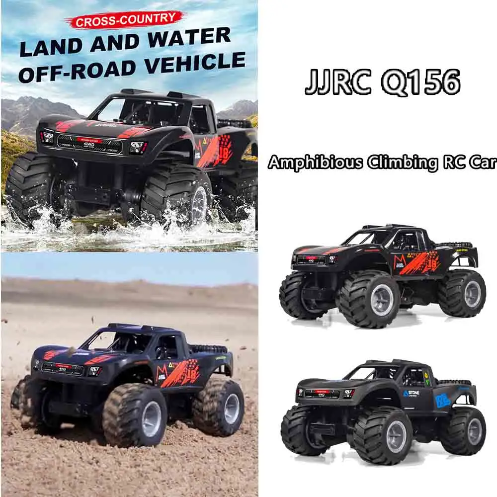 

JJRC Q156 RC Car 4WD Off-Road Vehicle 2.4G Waterproof Amphibious Remote Control Water Land Crawler Stunt Climbing Truck Toys