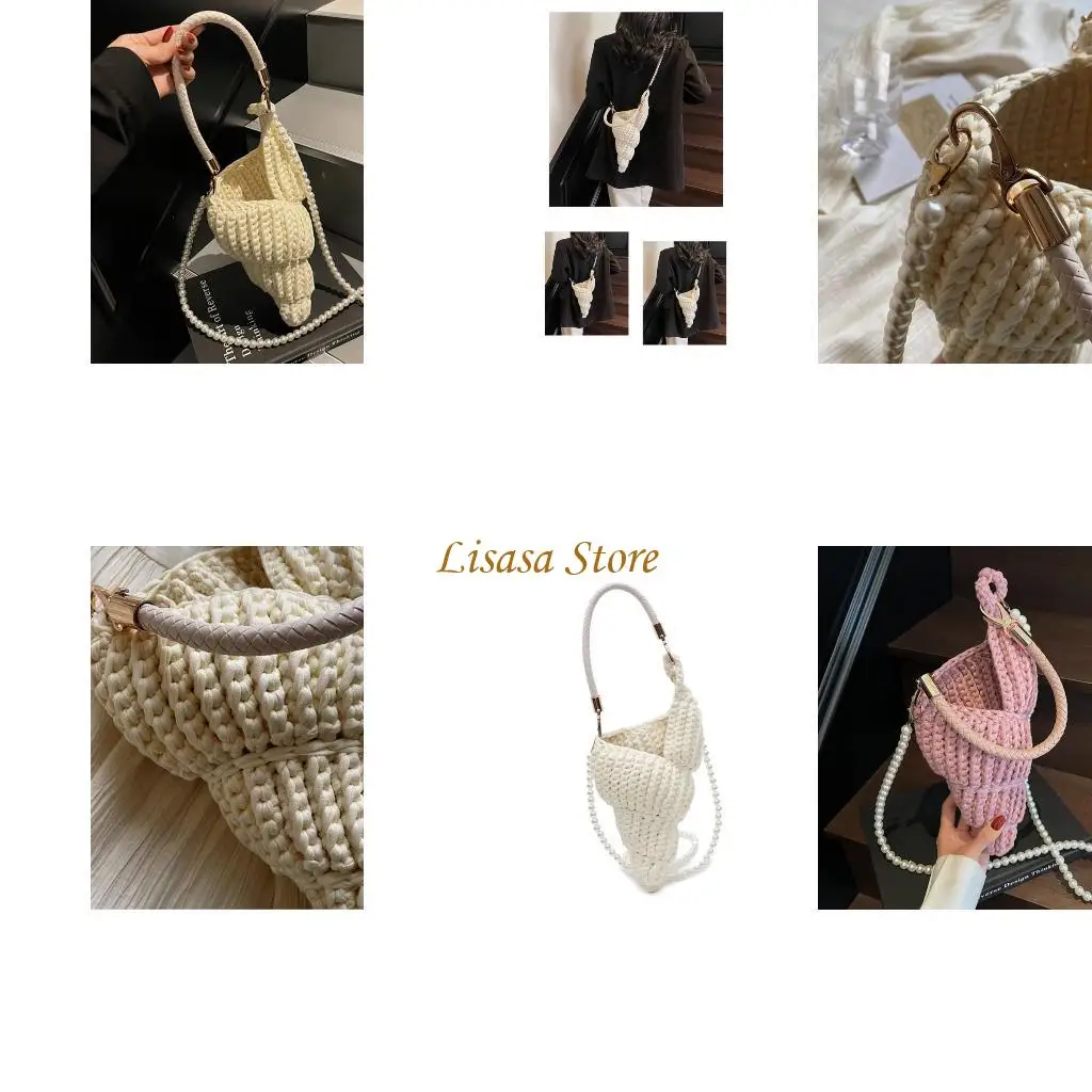 

M6CC Woman Fashion Handbag Handwoven Shoulder Bag Fashion Crossbody Bag for Travel