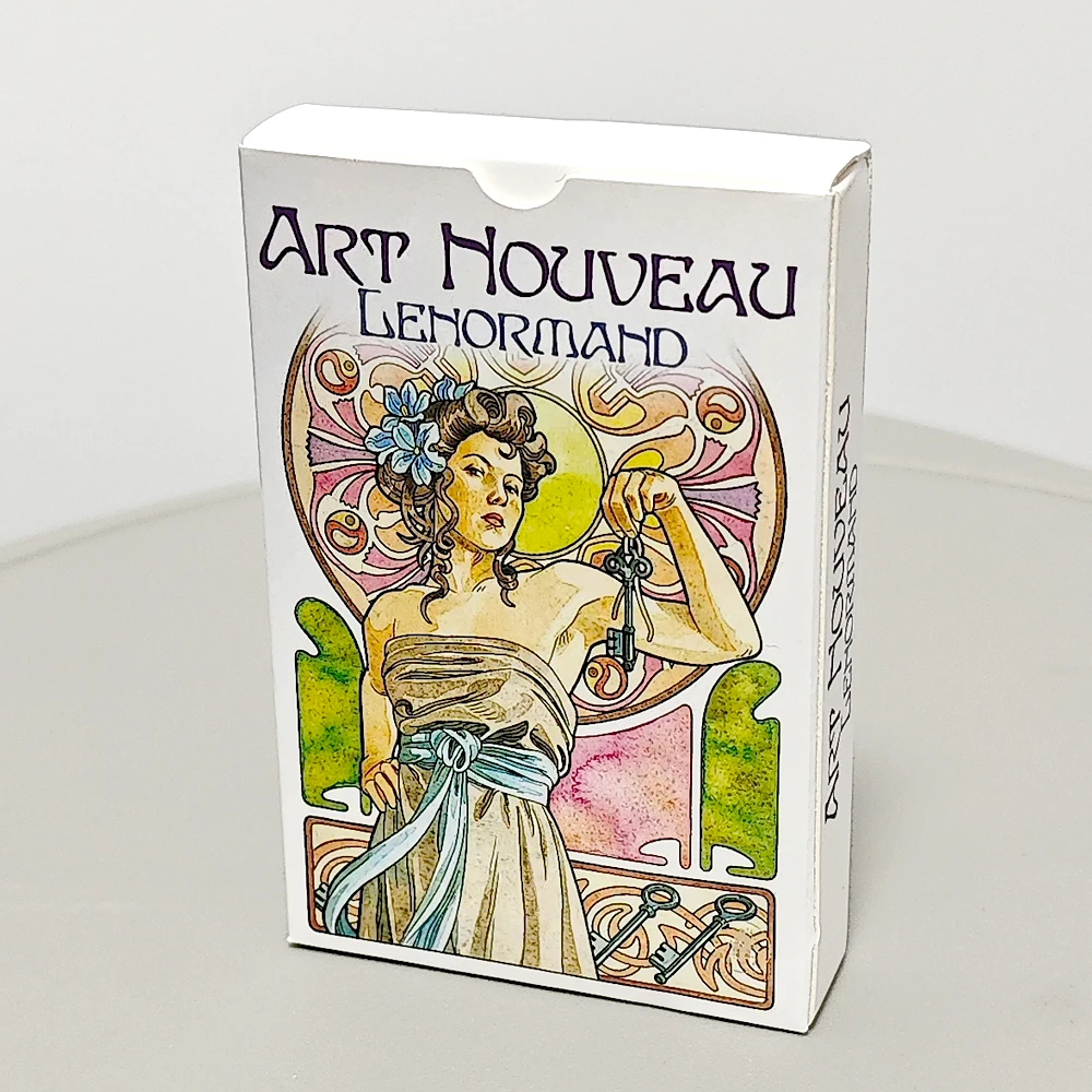 Art Nouveau Lenormand Deck Oracle 36 قطعة من بطاقات Lenormand بتصميم Art Nouveau المثالي - 9*6 سم