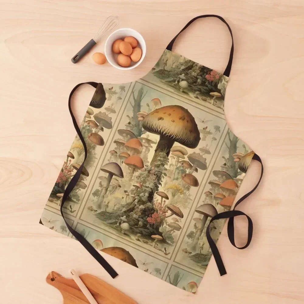 

Nostalgic Spores Five Apron For Nail Stylist kitchen utensil Chef Uniform For Men work gowns for women cleaning Apron