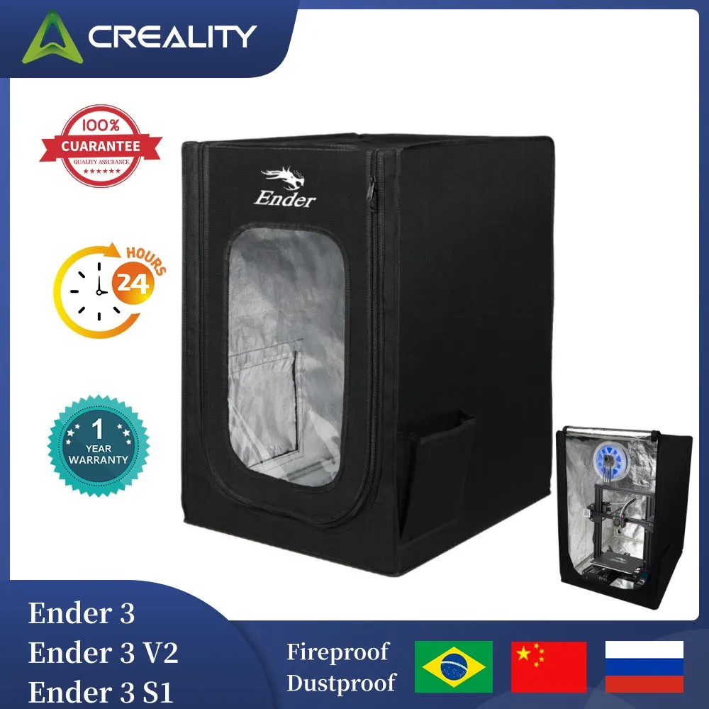 Creality 3D Printer Enclosure Fireproof Dustproof Constant Temperature Protective Multifunctional Cover for Ender 3 S1/Ender 3V2