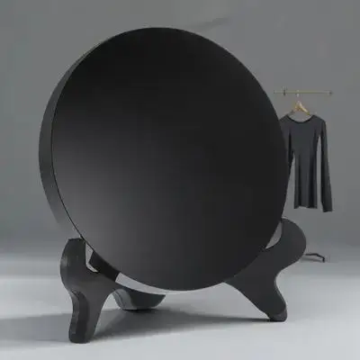 

Obsidian Divination Mirror 10cm 260g Stand Scrying Meditation Feng Shui Decor Black Mirror Table Centerpiece