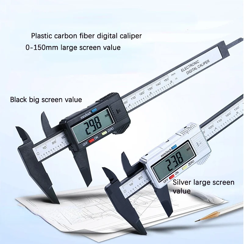 Multifuncional Eletrônica Digital Vernier Pinça, Ferramentas Dentárias, Acessórios Dentários, Laboratório, Medição Dentária, 1 Peça, 0-150mm