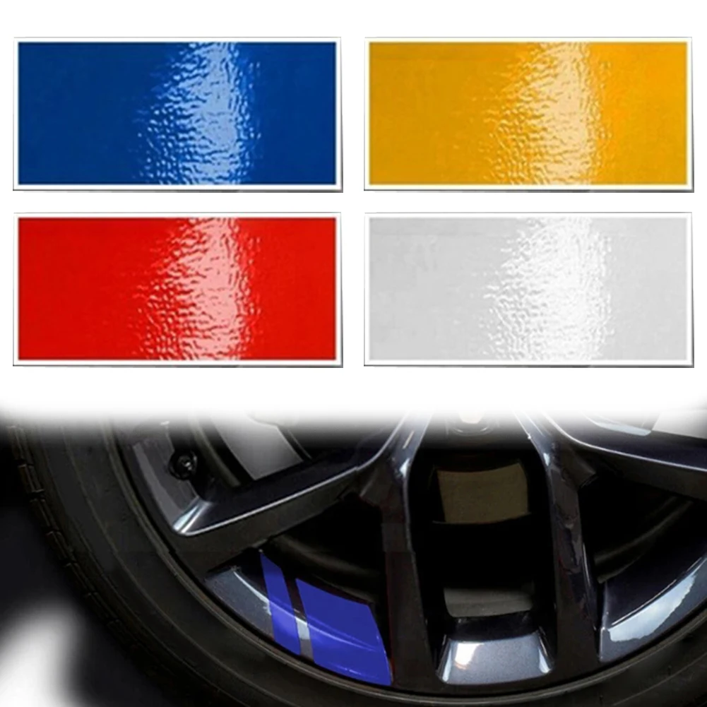 6PCS Reflective Car Wheel Rim Vinyl Decal Sticker Accessories For 18
