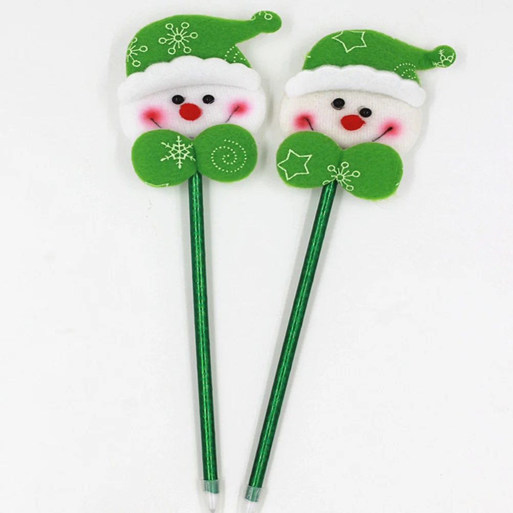 

12 шт., рождественские шариковые ручки, милый мультяшный дизайн, гладкий тонкий наконечник, идеально подходит для детей, студентов, пишущих рисунков, вечерние сувениры, офис