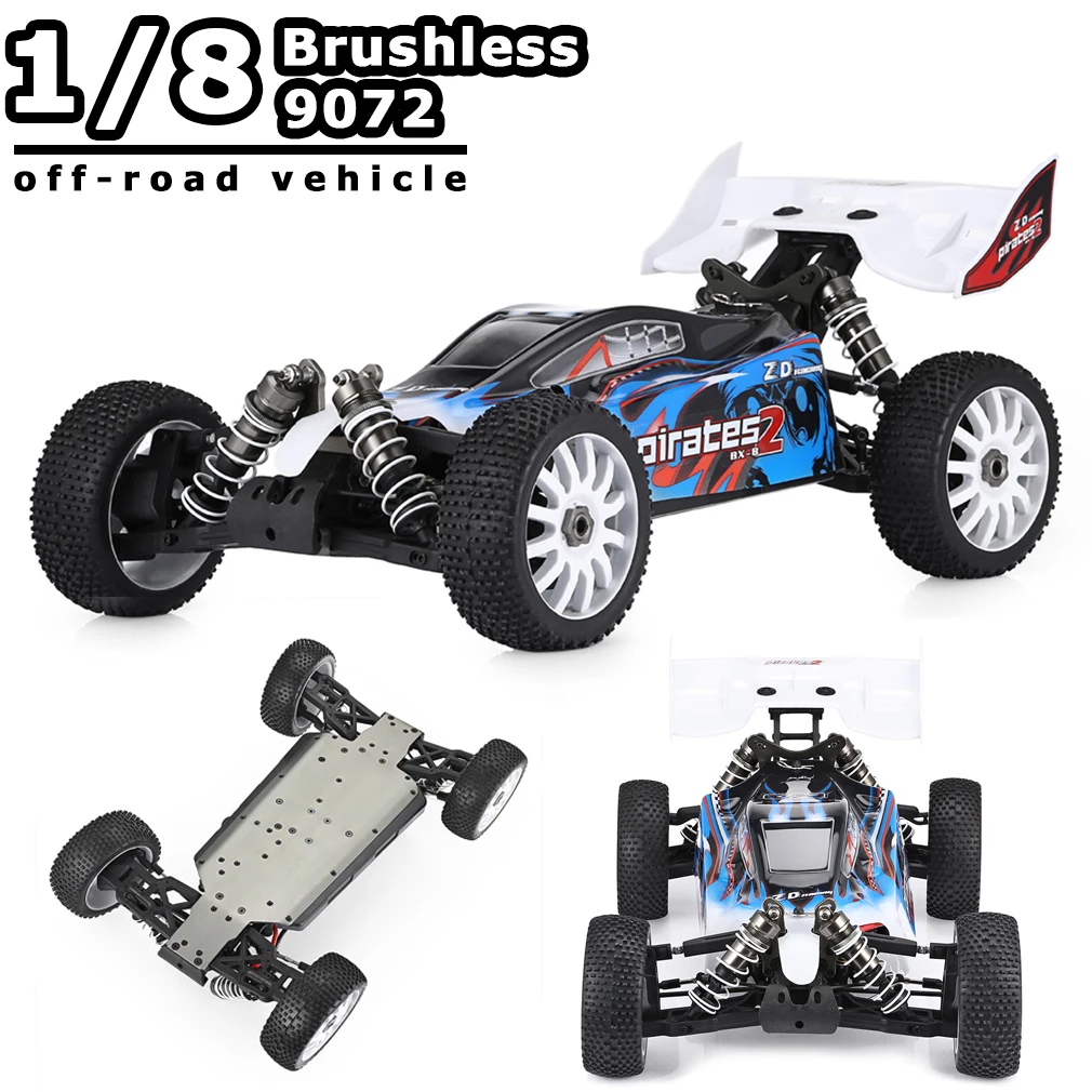 

1/8 ZD Racing 9072 V2 Большой радиоуправляемый автомобиль Высокоскоростной 80 км/ч RTR / Рама 4WD Бесщеточный электрический грузовик Багги 08425 Радиоуправляемый автомобиль
