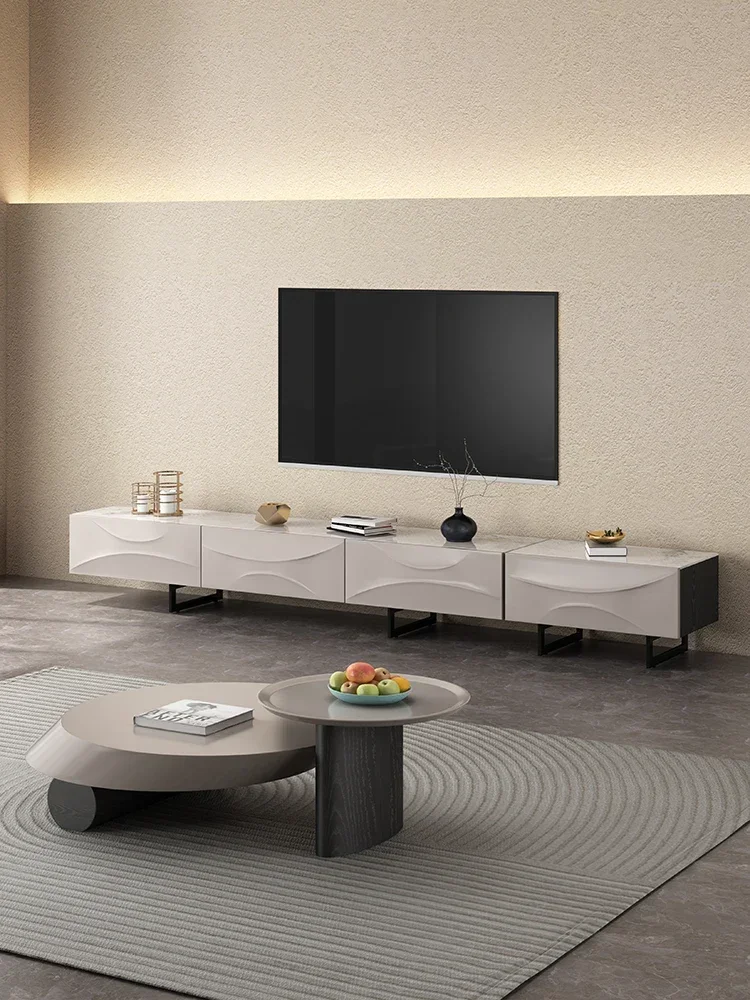 Coffee Table Living Room Home round Light Luxury Modern Simple Small Apartment TV Cabinet Unit