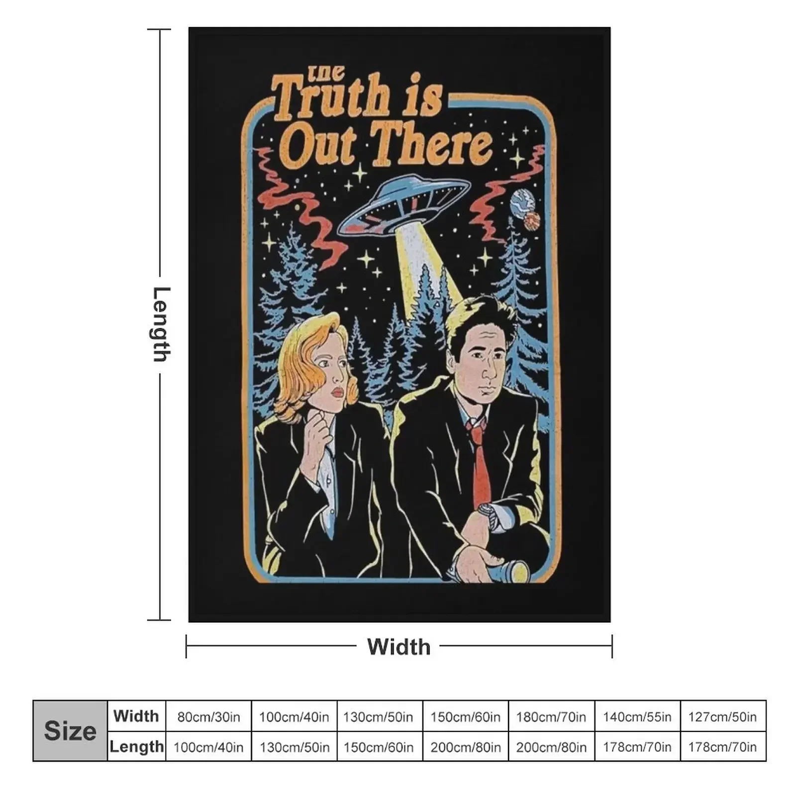 The truth is out there - X Files funny, The truth is out there - X Files is hilarious Throw Blanket Thin for babies Blankets