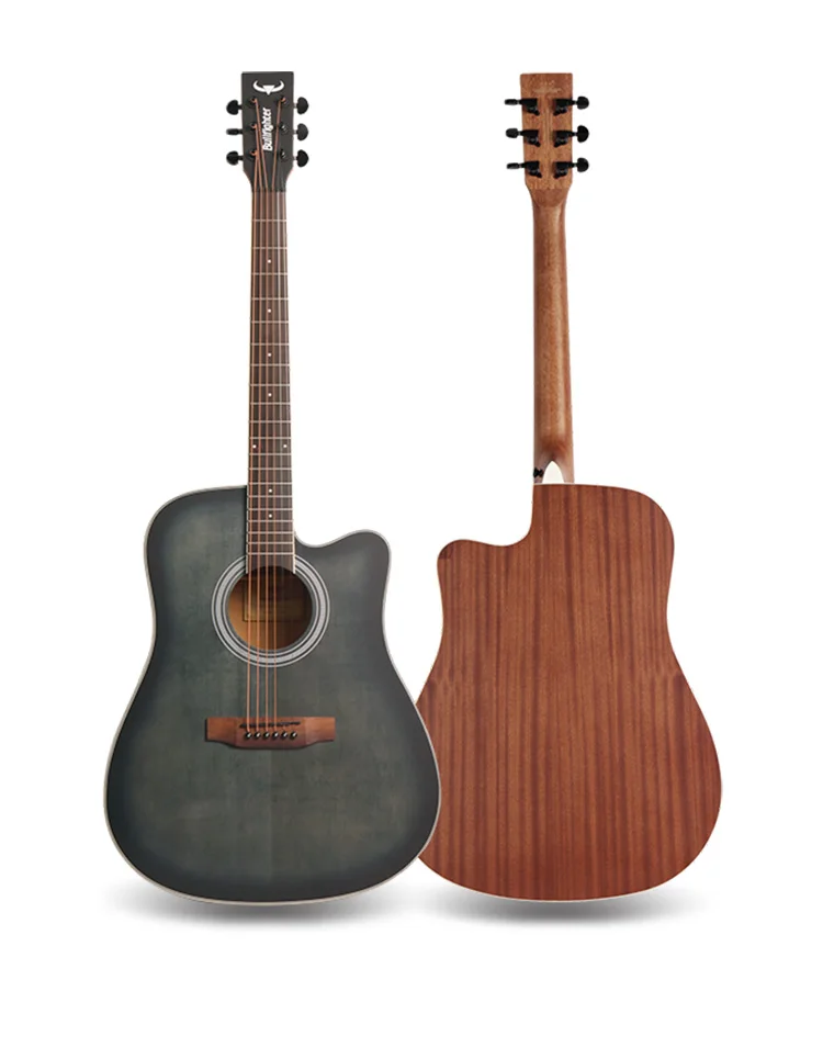 41inch and  Spruce Colorful Vintage Acoustic Guitar Customized Logo Cheap Price Acoustic Guitar