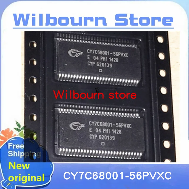 free shipping  5PCS~10PCS/LOT CY7C68001-56PVXC CY7C68001 SSOP56 100% New Original Spot stock