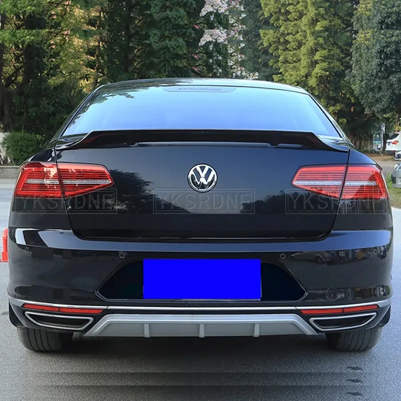 For Magotan Passat B7 B8 2012-2018 high quality ABS Plastic Rear Roof Spoiler Wing Trunk Lip Boot Cover Car Styling