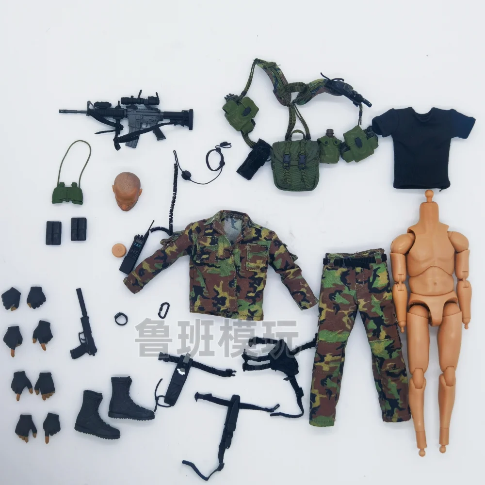 Crazy Figure Modelo de accesorios a escala 1/12 para equipo de operaciones especiales Navy SEAL de 6''