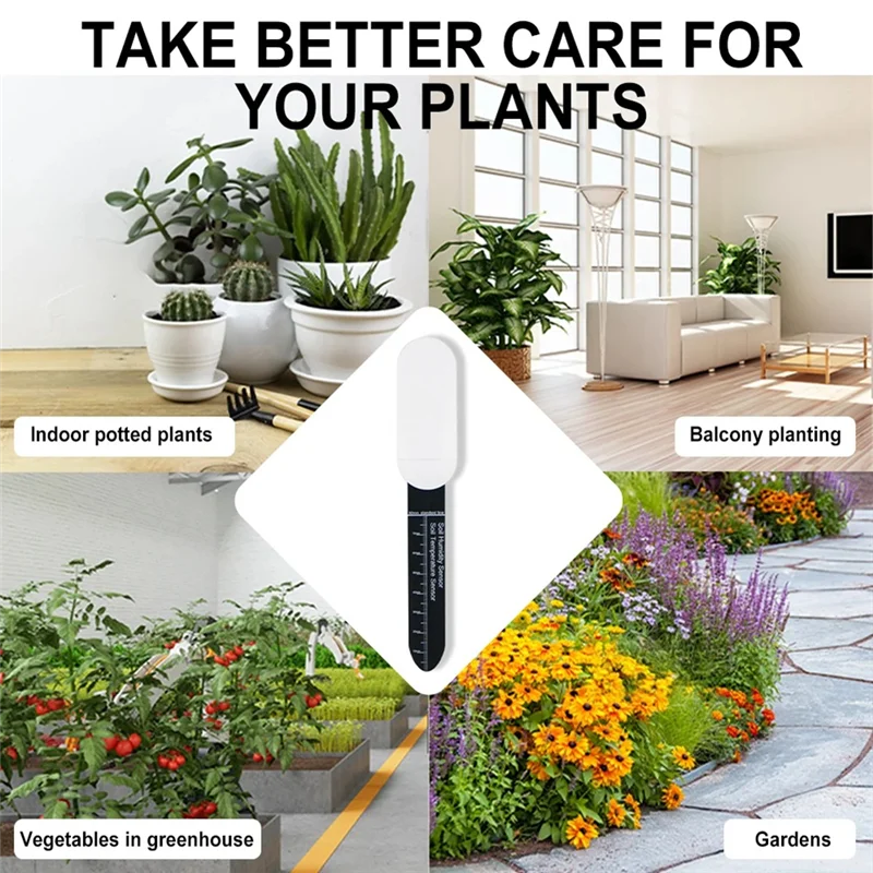 

【Flash-Deal!】2Pcs Zigbee Smart Soil Sensor Temperature Meter Moisture Humidity Sensor Real-Time Soil Moisture & Temperature Moni