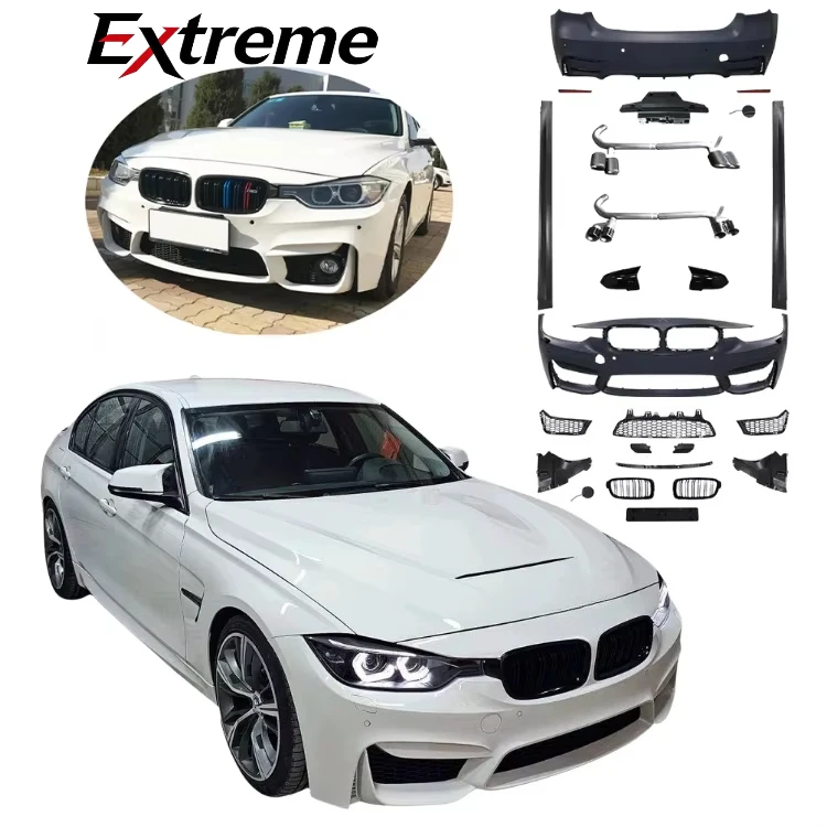 Sporty Style Factory Price Body Kit for BMW F30 Upgrade to M3 Front and Rear Bumpers Front Lip Side Skirts Exhaust Pipes Grating