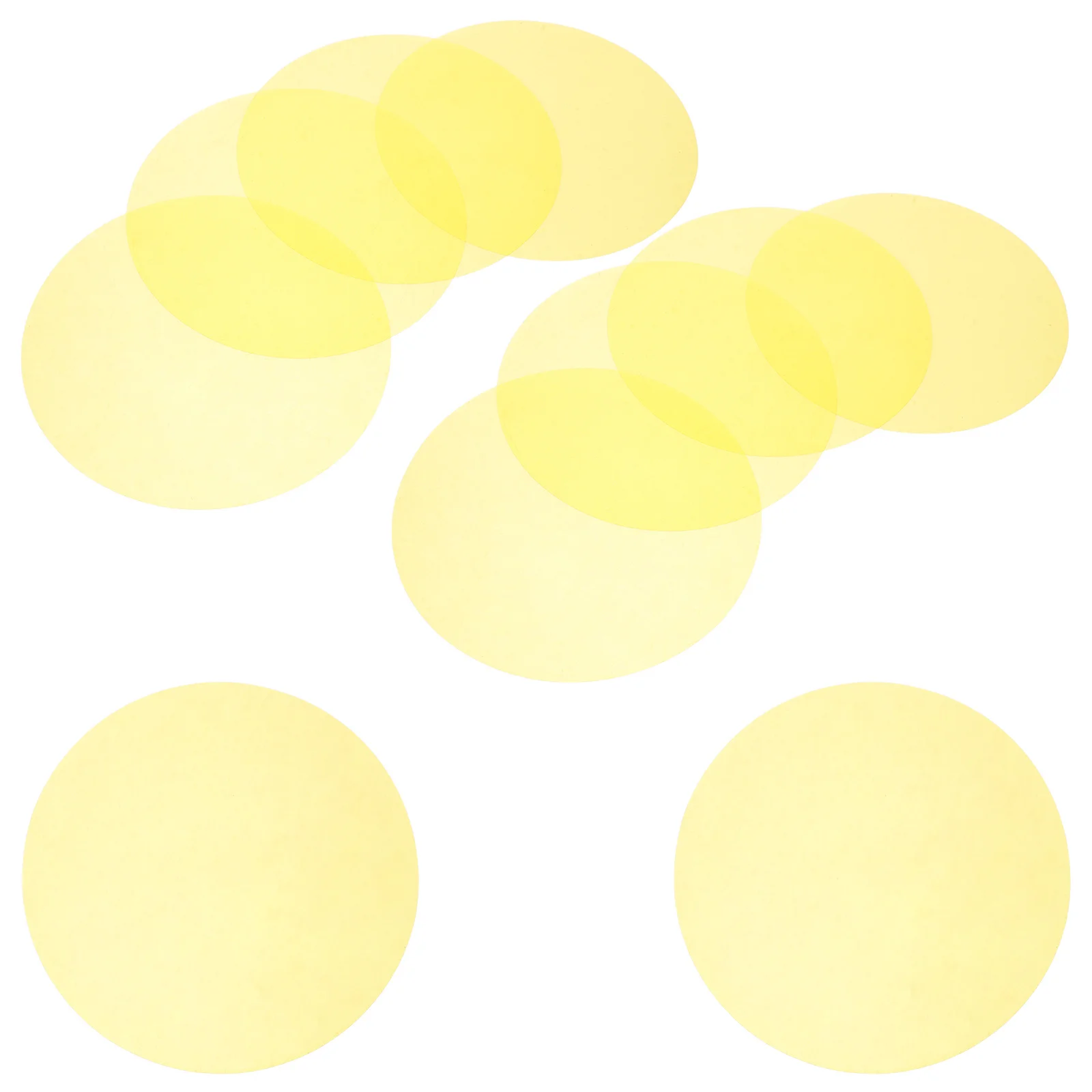 

10Pcs Color Changing Light Sticker - Self-Adhesive Warm Light Filter Film for LED Spot Lamps Diffuser Sheet Plastic Ambient