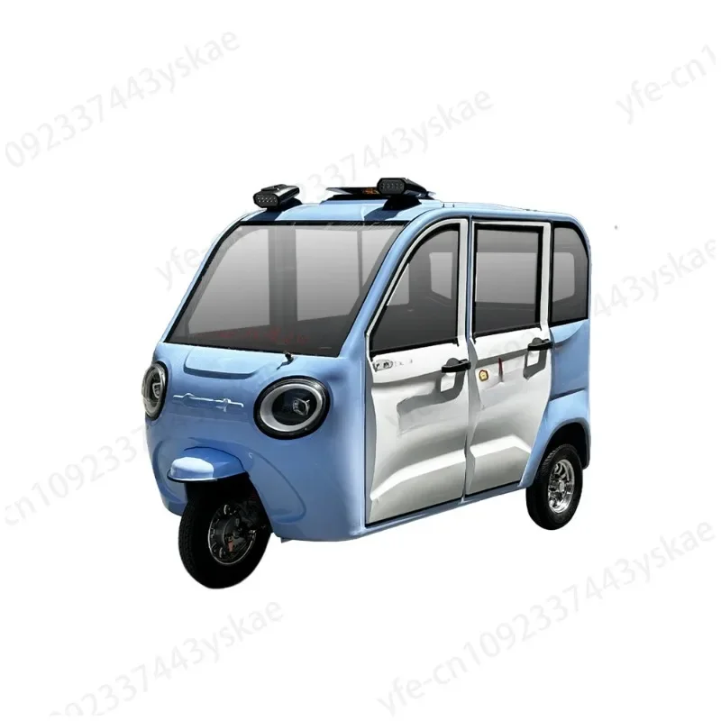 

Electric tricycle household small with shed fully enclosed pick-up and drop-off children's scooter