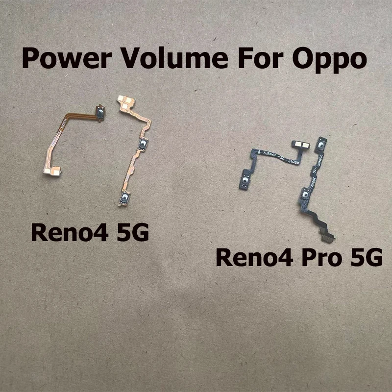 

New For Oppo Reno 4 Reno4 Pro 5G Mute Side Button Key Switch Volume Power On Off Flex Cable