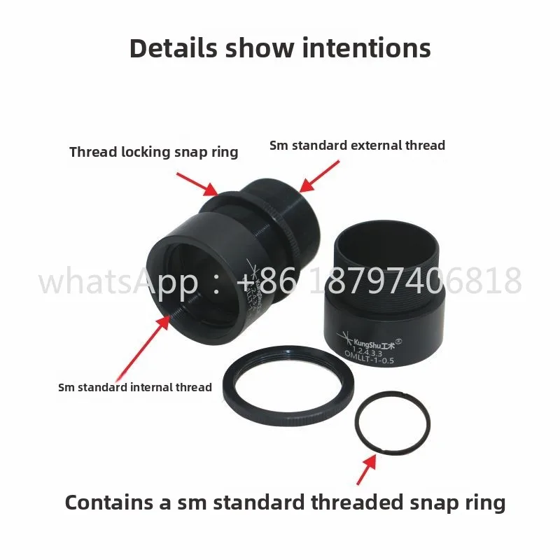 Tubi per lenti ottiche regolabili, confezione da 5 pezzi