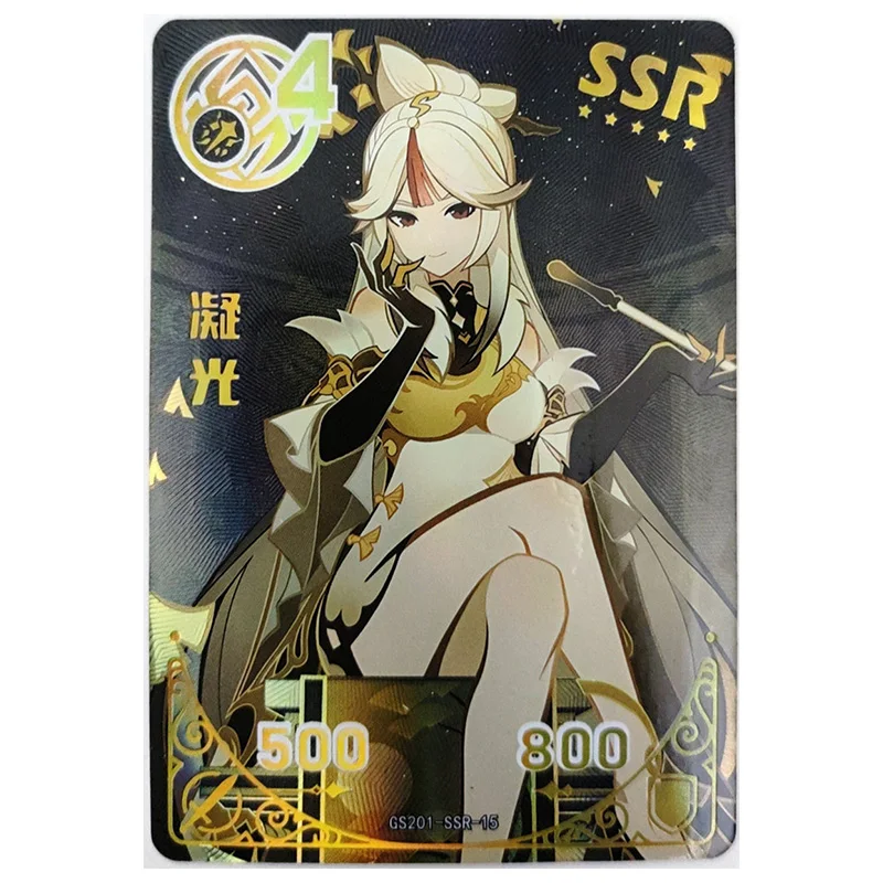 Anime Goddess Story Rare SSR Refraction Game Cards Jean Collei Noelle Ningguang Toys for boys Collectible Cards Birthday Present