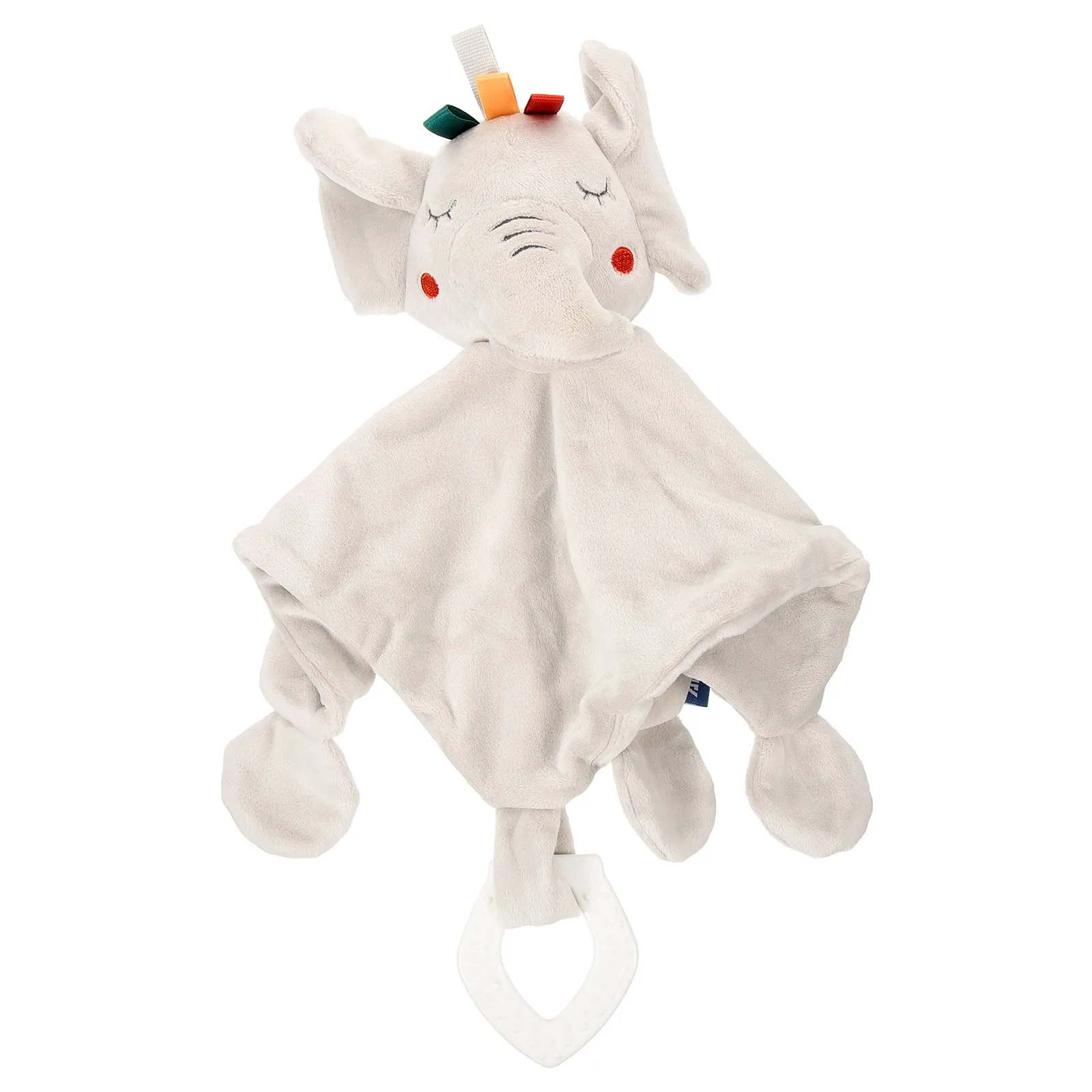 Baby Security Blanket Infant Snuggle Towel Cartoon Elephant Design Newborn Comforting Animal Gift For Baby Shower Christmas