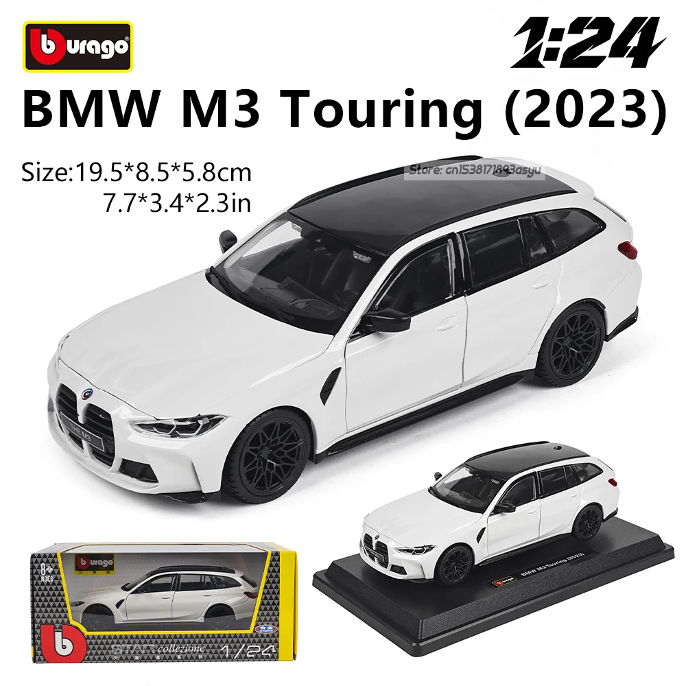 Bburago 1:24 2023 BMW M3 Touring casting Alloy Model Children Toy Boyfriend Gift Simulated Alloy Car Collection