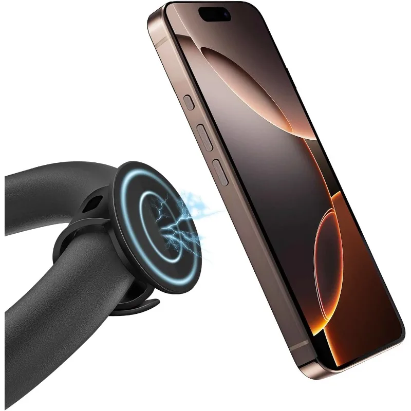 

2025 Upgraded Magnetic Wrist Phone Holder Double Side Strong Magnet Bracket for Gym Running Cycling Driving Vlog Recording Tool
