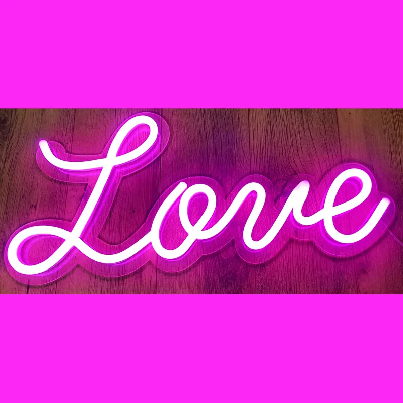 Letrero de neón personalizado de espíritu para niñas, patrón de letras, tema rosa, luz de neón de Barbie, 12v, Led acrílico para habitación, decoración de tienda, regalo