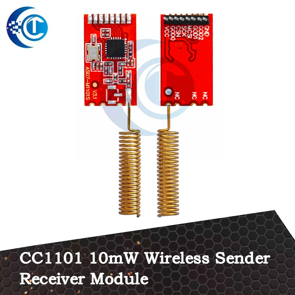 GREAT IT  433M CC1101 10mW Wireless Sender Receiver Module NRF905/SX1212/SI4432