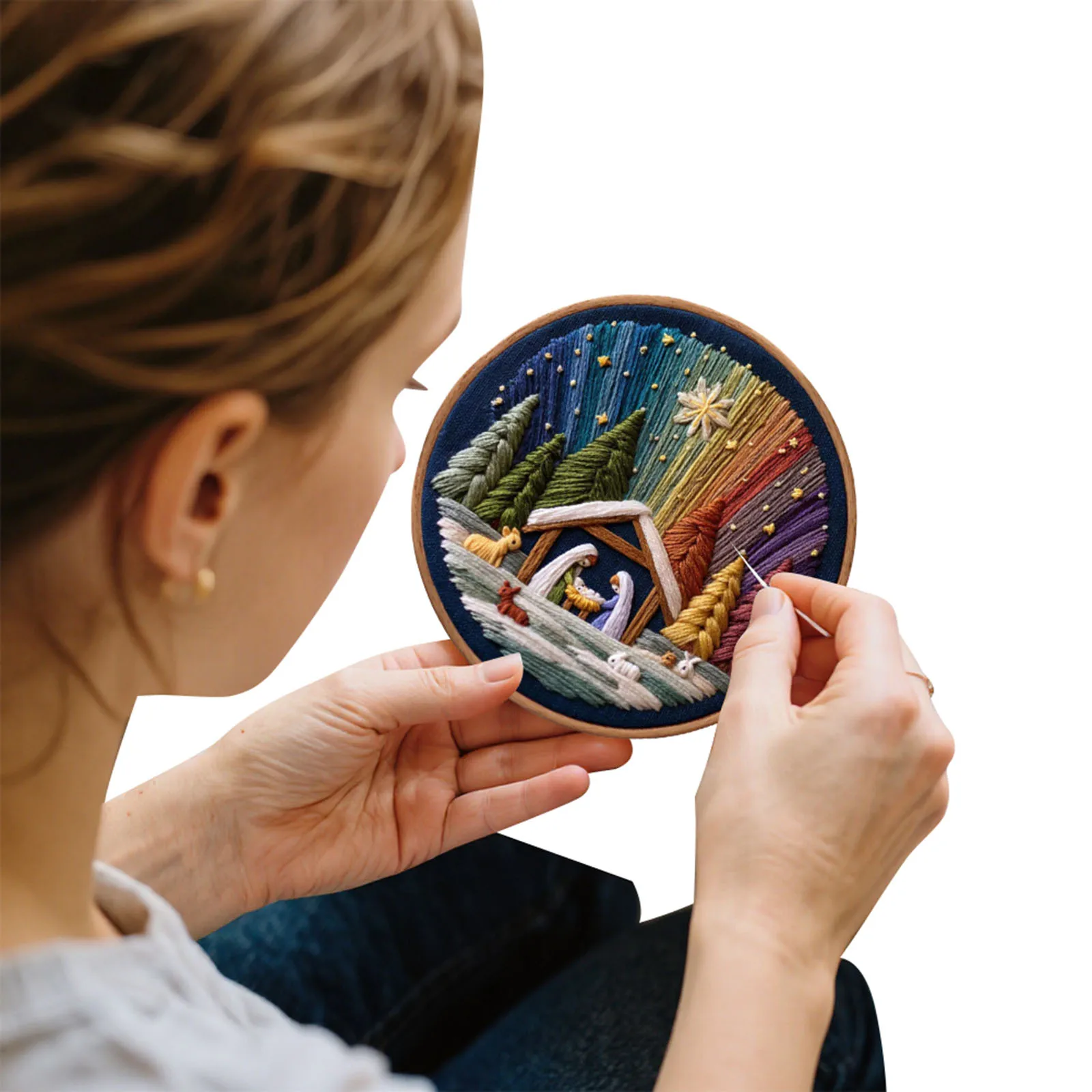 ステッチ聖書物語カウント刺繍キット手作りクロスステッチ針仕事キットクリエイティブクラフト針仕事ホームデコレーション用