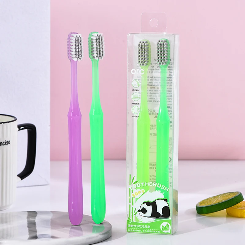 Silver Ion Couple Toothbrush For Home Use Adult Small Head Gum Protection Soft Bristled Premium Tooth Brush Deep Cleaning Oral