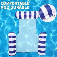 Swimming Pool Float Inflation, 3-tube Inflatable Hammock, Summer Outdoor Water Games, Multi-functional Water Hammock, River