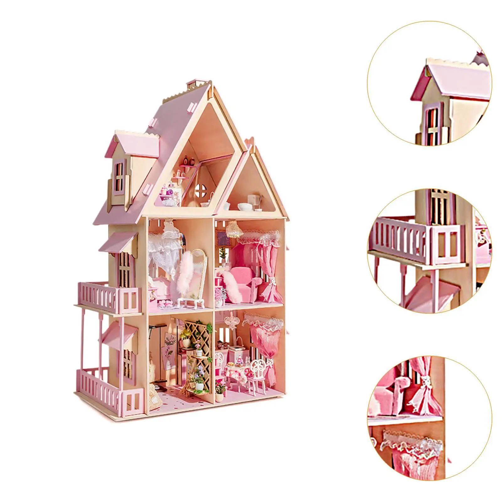 Kits Doll House Obra para Crianças, Acessórios DIY para Idades 12 + Crianças