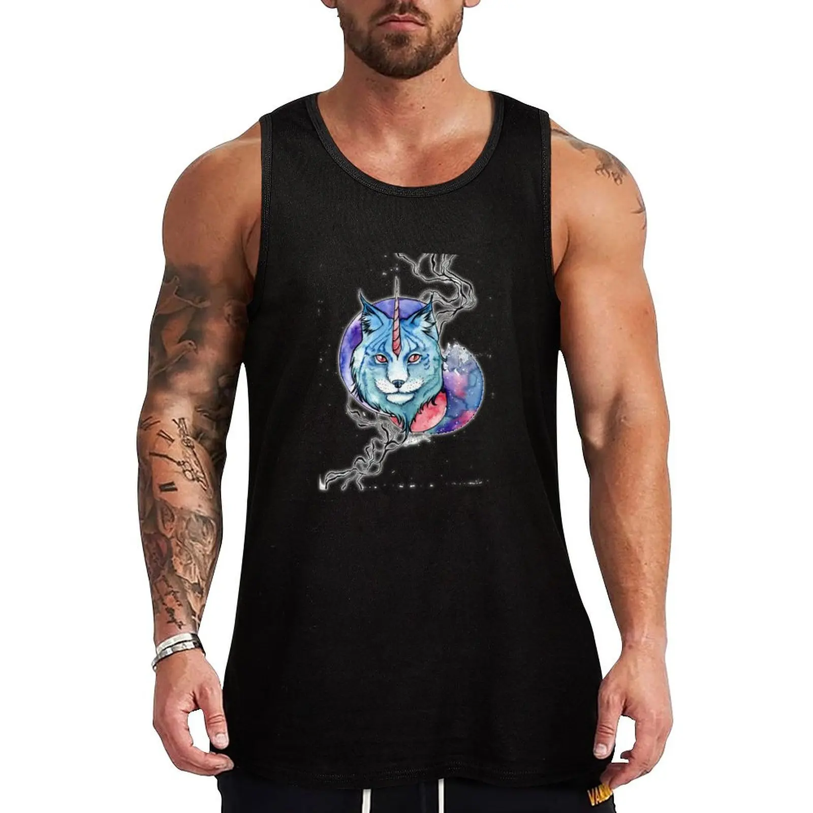 

Lynx Tank Top Summer Beach Tank Top Casual Loose Sleeveless Shirt