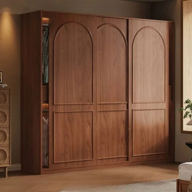 Hanging Clothes Wardrobes Adults Sliding Doors Space Saving Wooden Wardrobes Bedroom Storage Guarda Roupa Casal Furniture Home