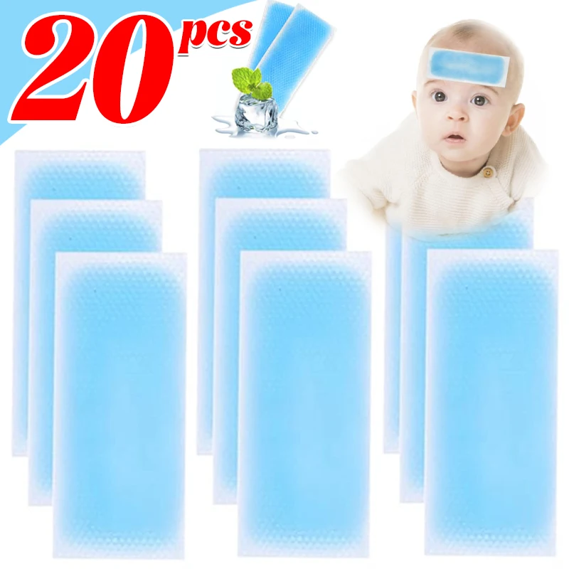 Phone Cooling Patches Summer Ice Gel Multifunction Headache Pain Relief Fever Cooling Patch Strip for Summer Cool Ice Stickers