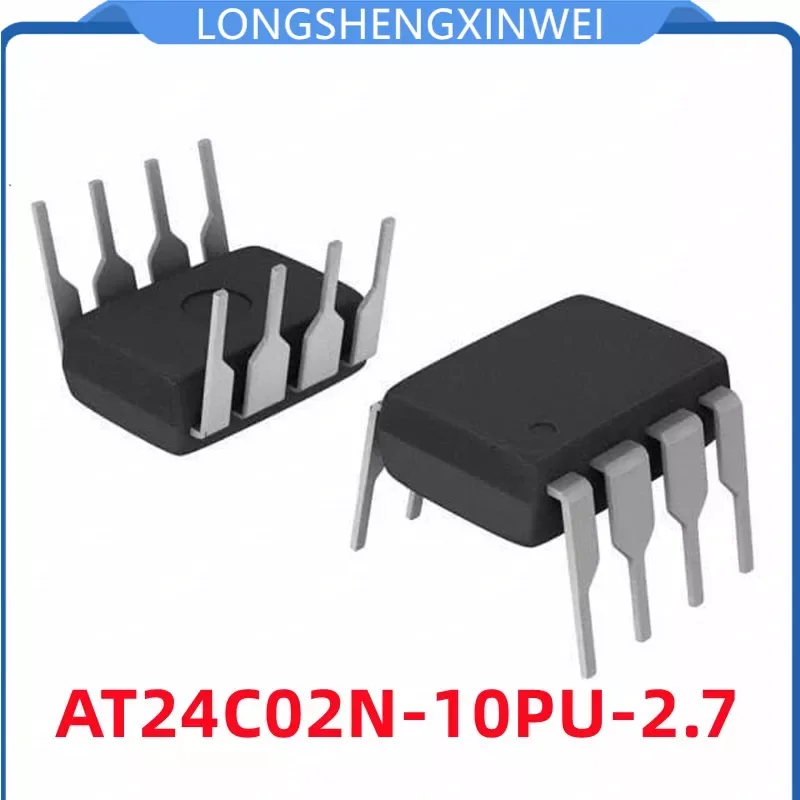 1PCS New Original AT24C02N-10PU-2.7 24C02 DIP-8 Direct-Plug Memory Storage IC