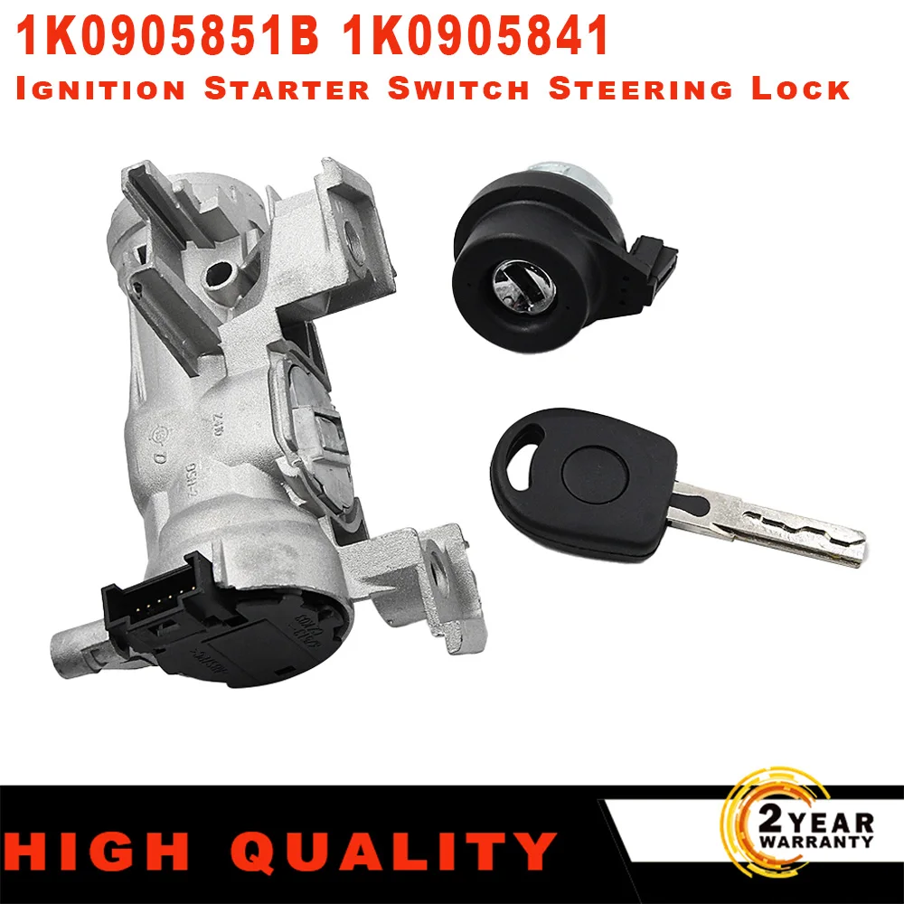 

Ignition Starter Switch Steering Lock For Golf 5 MK5 6 MK6 Caddy EOS Tiguan Touran Seat Leon Toledo Altea A3 1K0905851B