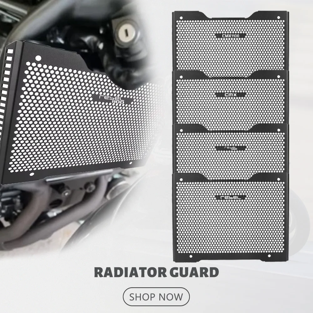 

Motorcycle Radiator Water Cooler Grille Guard Cover Grill Protector For Honda Rebel 1100 /DCT CMX11000 2021-2026 2023 2024 2025