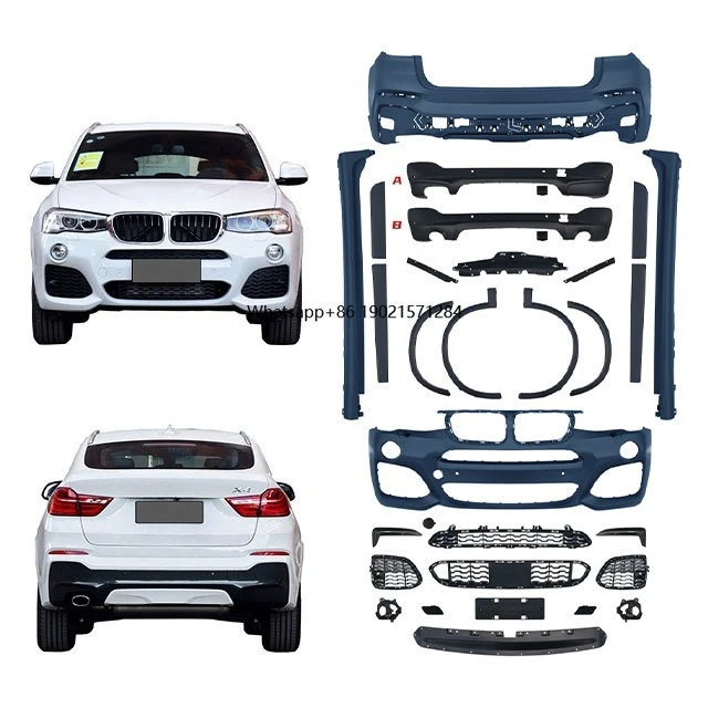FW Manufacturing Source Car Accessories Full Body Kit Front Rear Bumper Grille for X4 F26 14-17 to  Body Kit