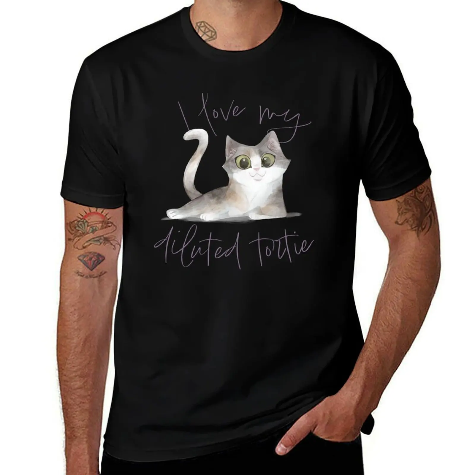 

I Love My Diluted Tortie Calico Cat — подарочная футболка для любителей кошек, эстетичная одежда, толстовки, мужские
