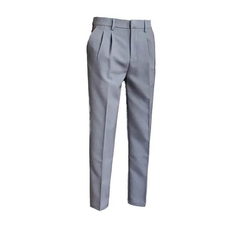 2024 Men Elastic Waist Business Casual Suit Pants Are Fashionable Comfortable Slim Fit Slightly Elastic and High-end Suit Pants