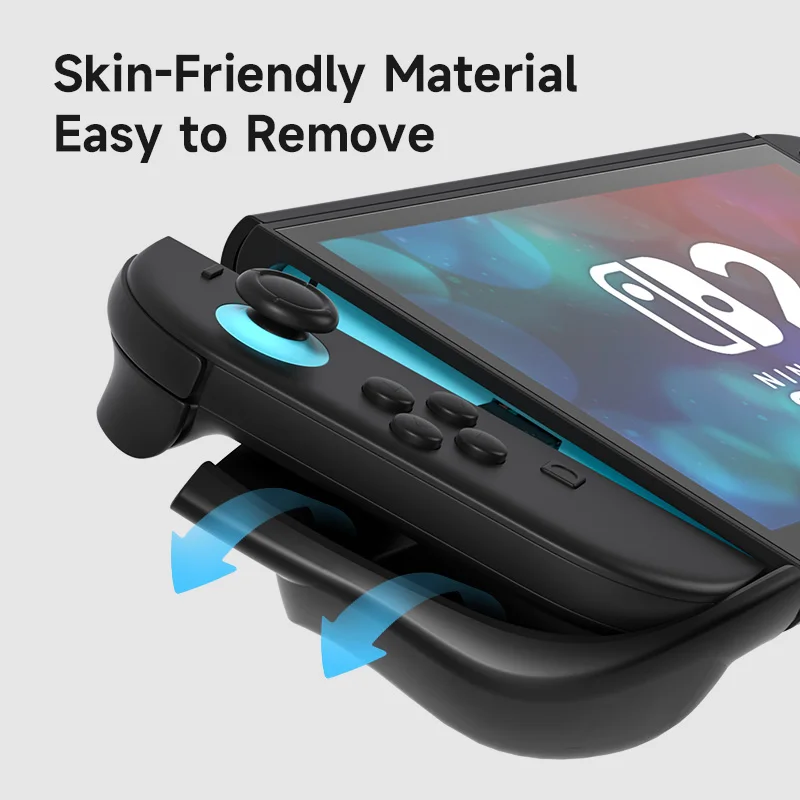 Etui Hagibis z możliwością dokowania do Switch 2, antypoślizgowe, ergonomiczne, ochronne, z funkcją podstawki, rozdzielona konstrukcja, pełna ochrona, osłona przednia. — zdjęcie produktu 5