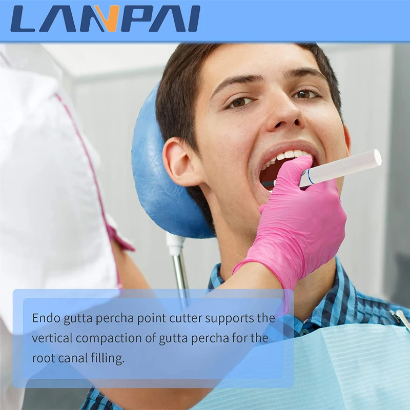 Lanpai Dental Gutta Percha Cutter Endo Gutta Teeth Whitening Dental Endodontics Cutta Percha 4 Free Tips Dentistry Equipment